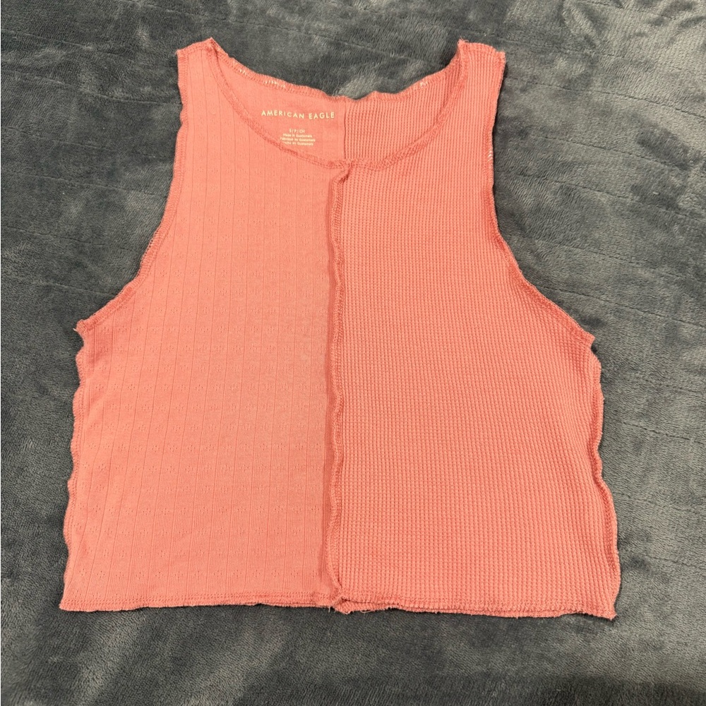 American Eagle Outfitters Women's Pink Tank Top